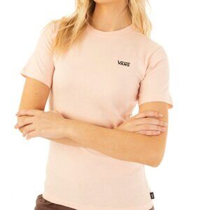 Vans Women's Pink Classic Logo Tee Size Small - NWOT